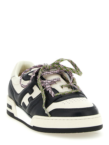 Bicolor Calfskin Athletic Sneakers