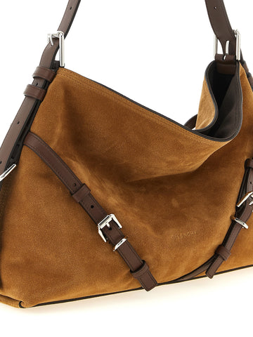 Brown Calfskin Shoulder Bag