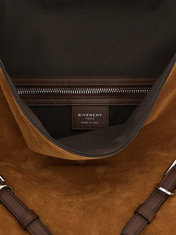 Brown Calfskin Shoulder Bag