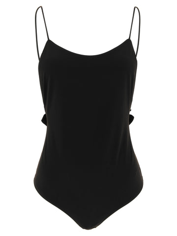 Black Polyamide One-Piece Swimsuit