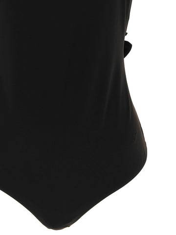 Black Polyamide One-Piece Swimsuit