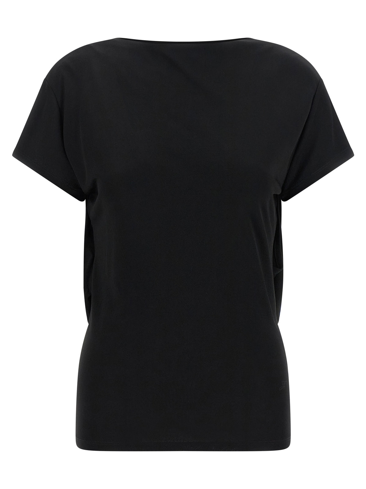 Black Viscose T-Shirt