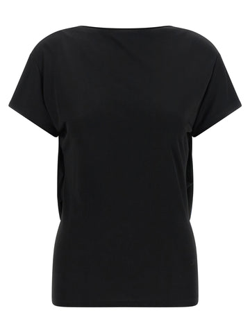 Black Viscose T-Shirt