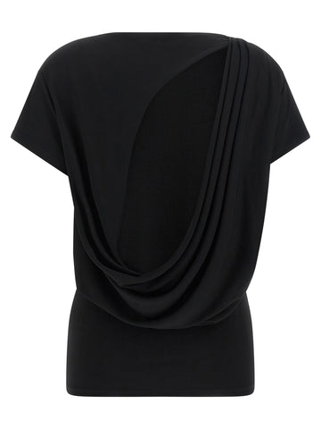 Black Viscose T-Shirt