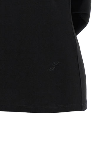 Black Viscose T-Shirt