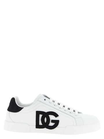 Bicolor Calfskin Low Top Sneakers
