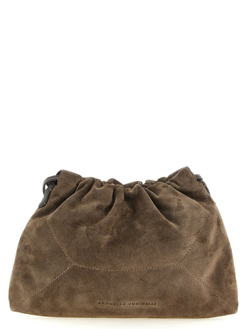 Brown Calfskin Clutch Bag