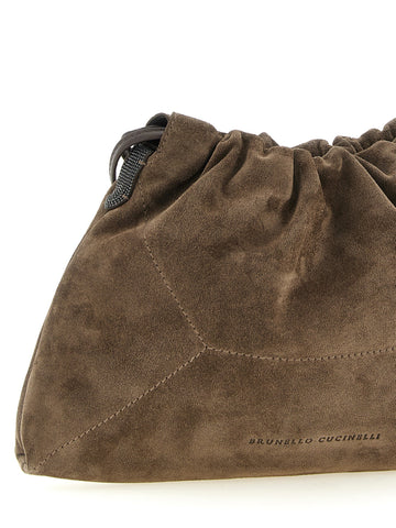 Brown Calfskin Clutch Bag