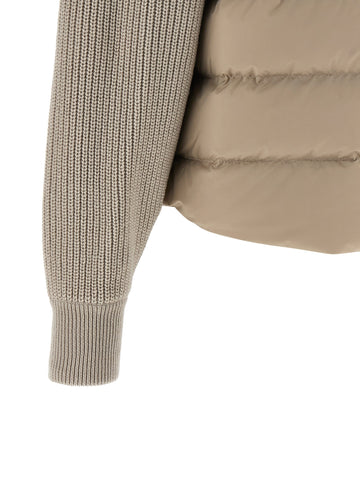 Beige Polyester Shell Jacket