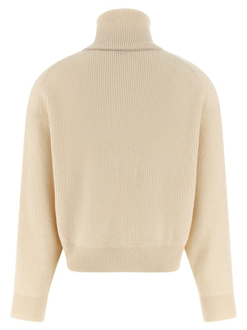 White Virgin Wool Cardigan