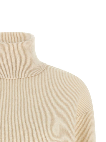 White Virgin Wool Cardigan