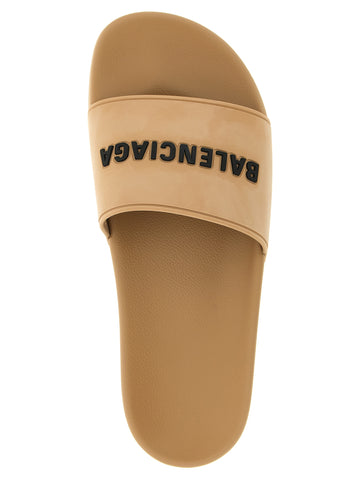 Beige Plastic Slides