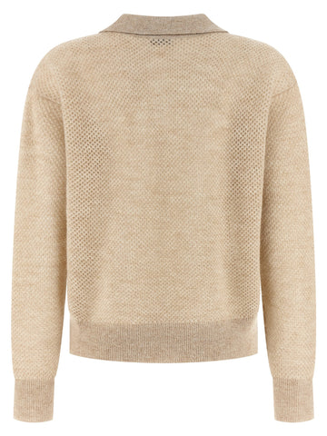 Gold Wool Polo Shirt