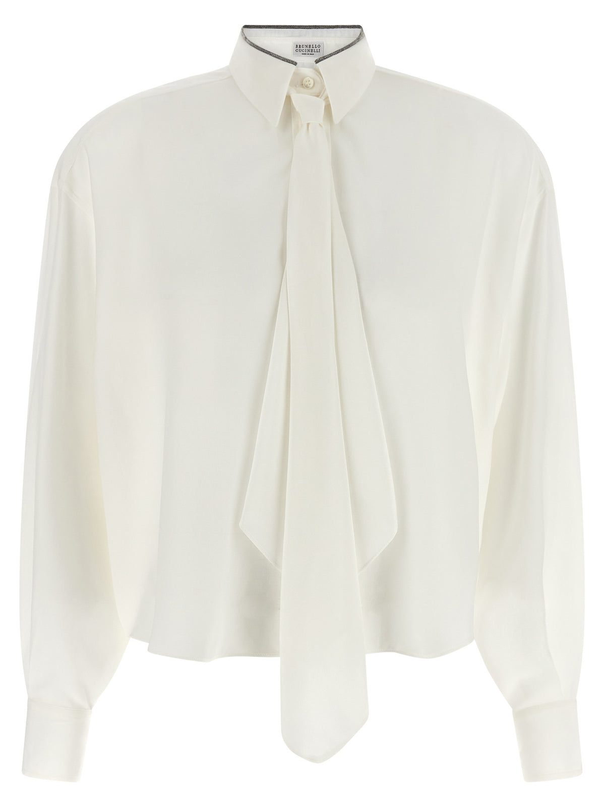 White Silk Blouse