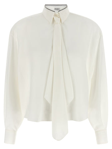 White Silk Blouse
