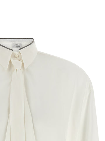 White Silk Blouse