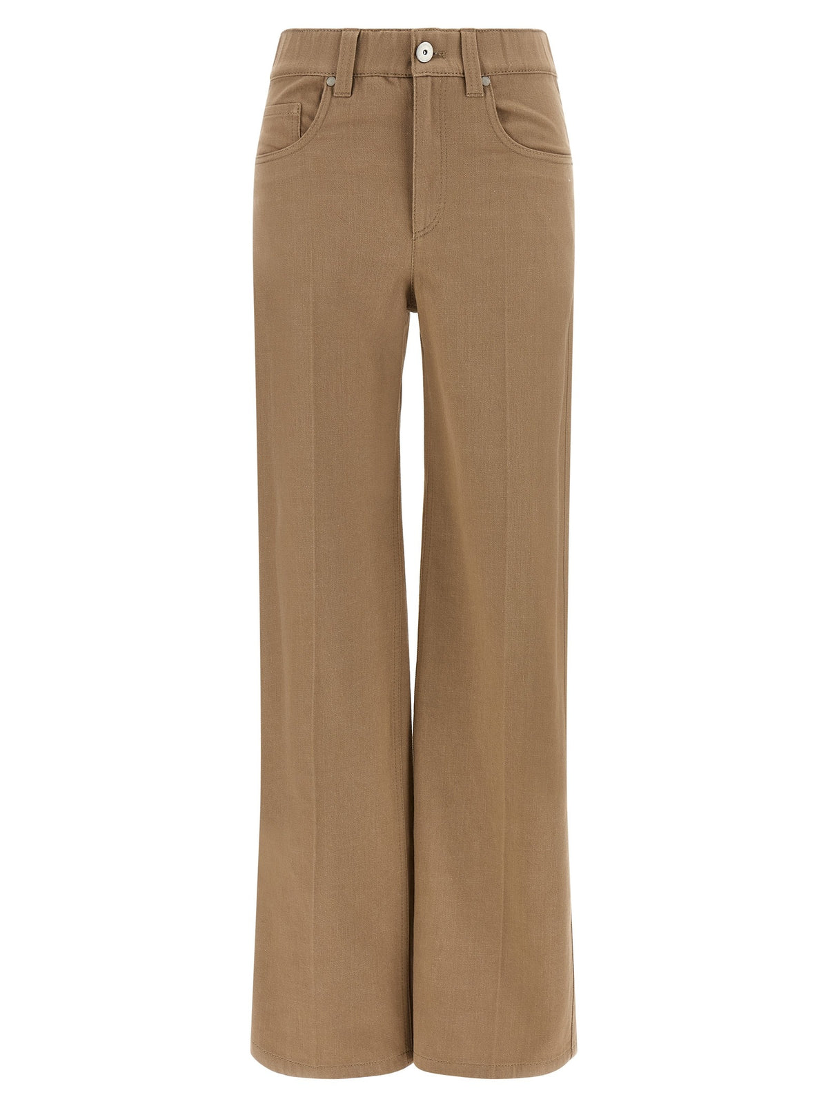 Beige Cotton Jeans Denim