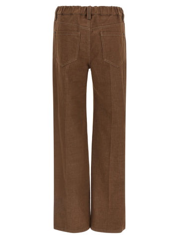Brown Cotton Jeans Denim