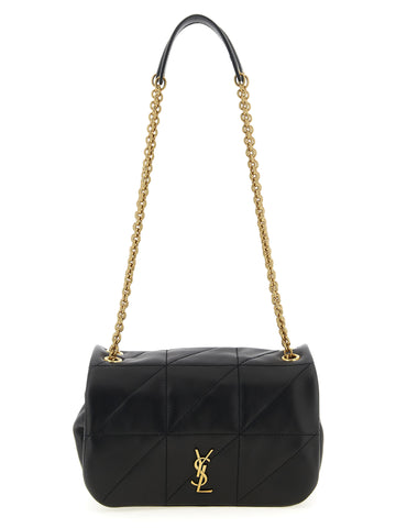 Black Lamb Leather Shoulder Bag