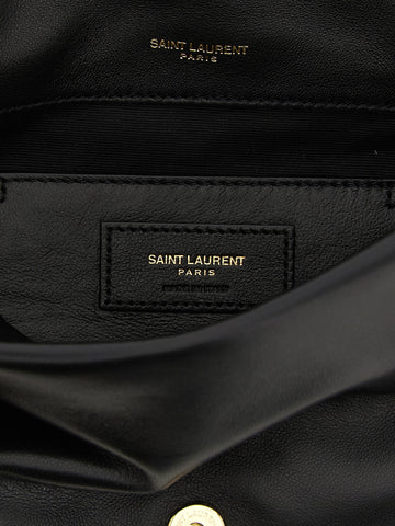 Black Lamb Leather Shoulder Bag