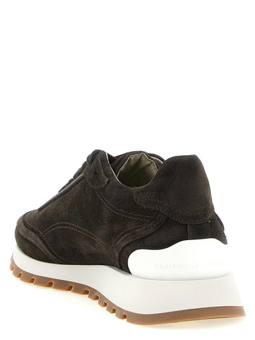Brown Calfskin Sneakers