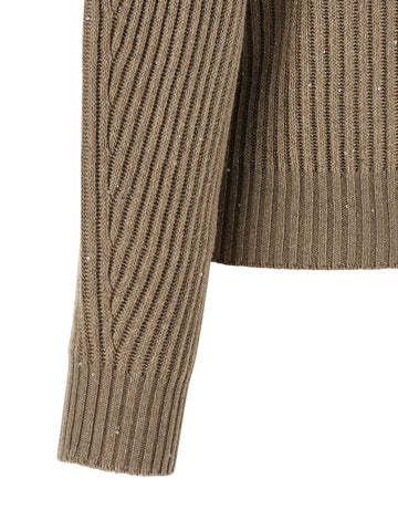 Beige Cashmere Cardigan