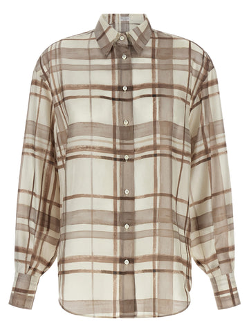Beige Silk Blouse