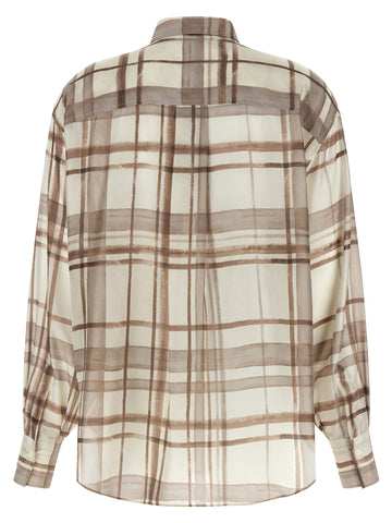 Beige Silk Blouse