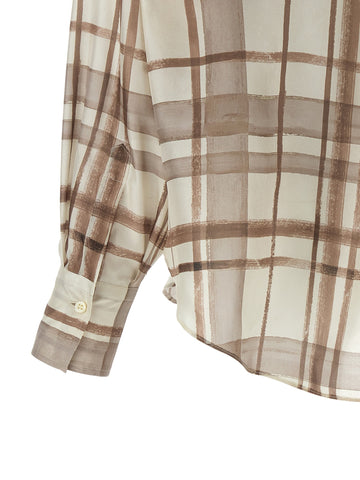 Beige Silk Blouse