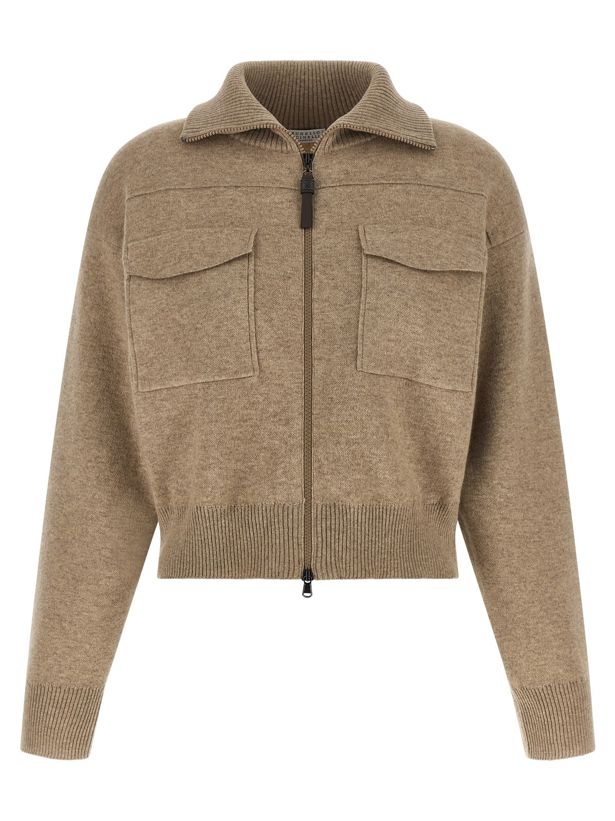 Beige Cashmere Cardigan