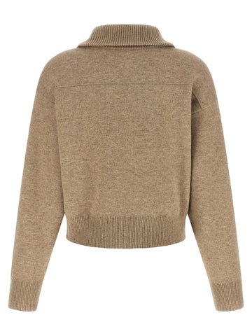 Beige Cashmere Cardigan