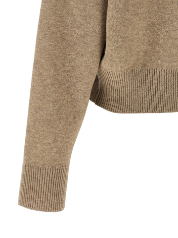 Beige Cashmere Cardigan