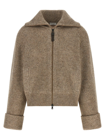 Beige Cashmere Cardigan
