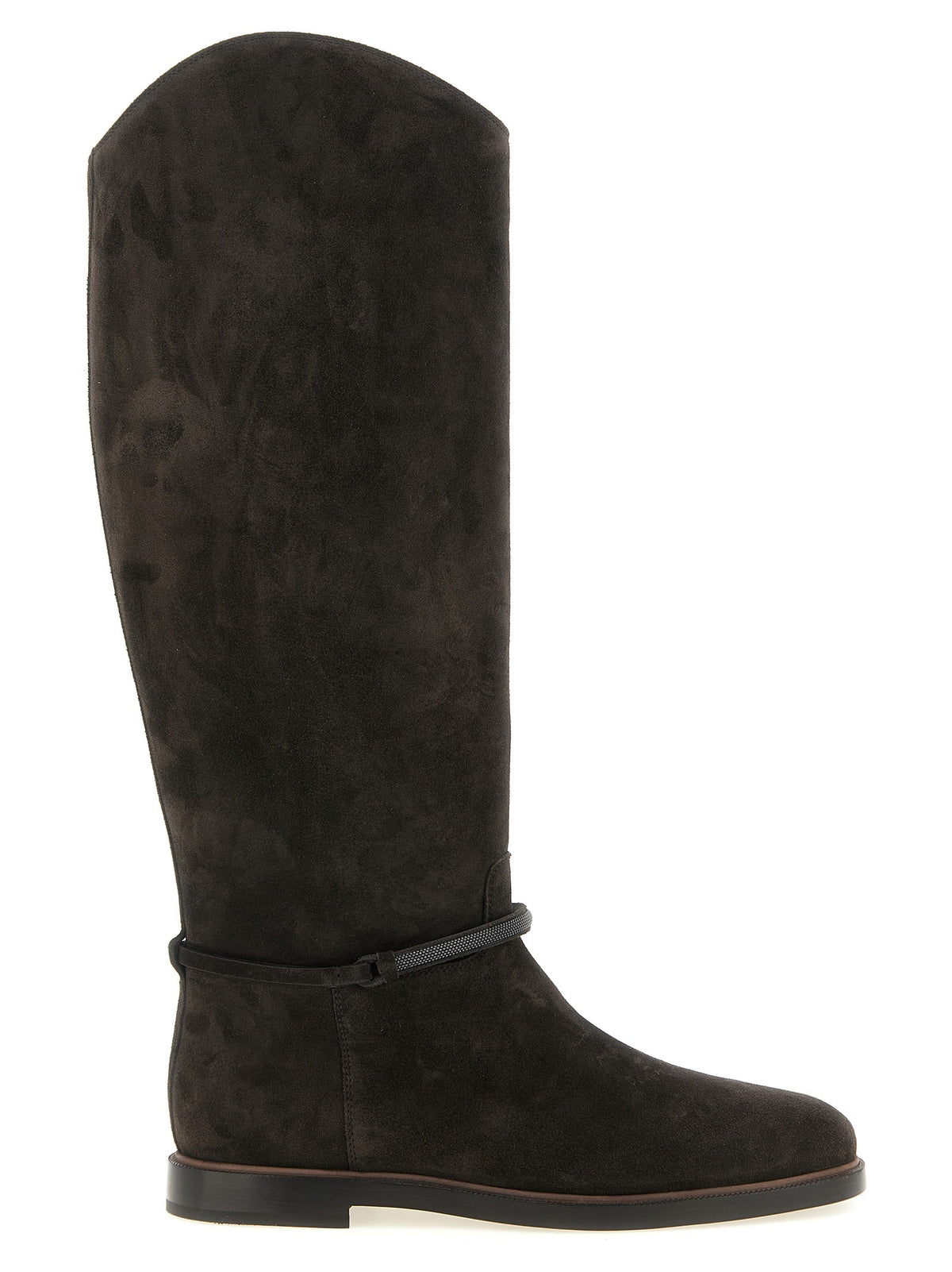 Black Calfskin Over The Knee