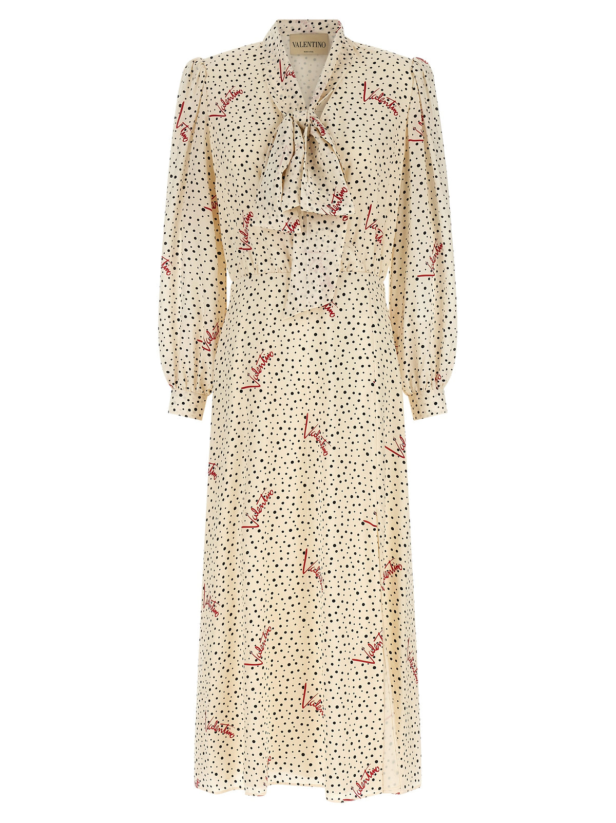 Multicolor Silk Midi Dress