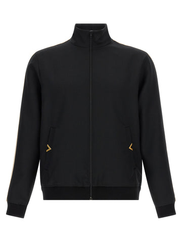 Black Polyester Sweatshirt