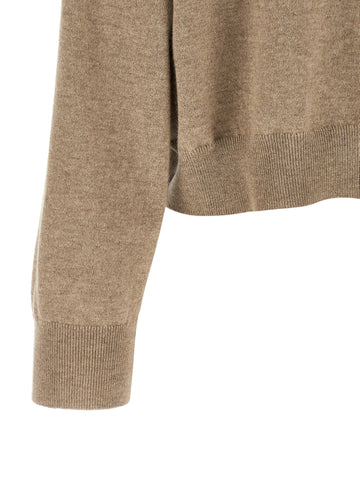 Beige Cashmere Cardigan
