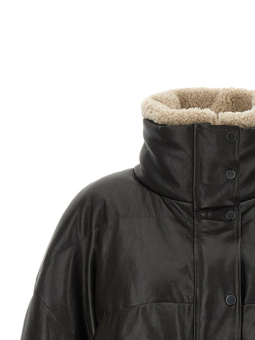 Brown Lamb Leather Leather Jacket