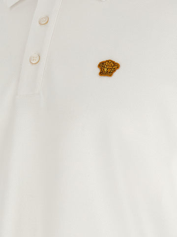 White Cotton Polo Shirt