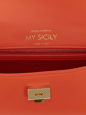 Orange Calfskin Handbag