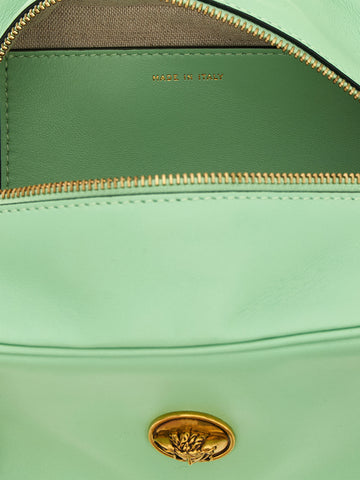 Bicolor Lamb Leather Shoulder Bag