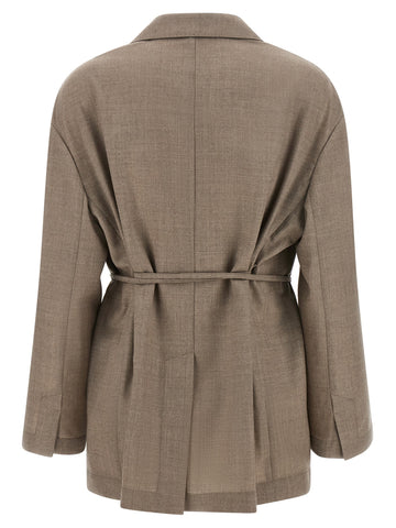 Beige Virgin Wool Blazer