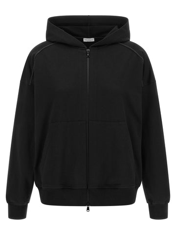 Black Cotton Sweatshirt