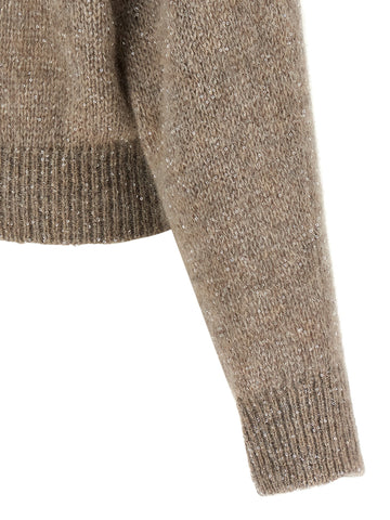 Beige Polyamide Cardigan