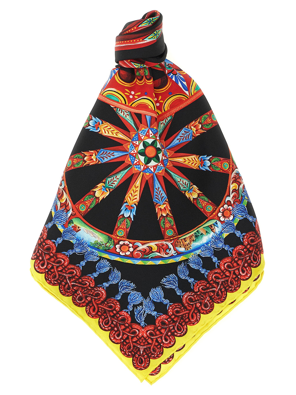 Multicolor Silk Scarf