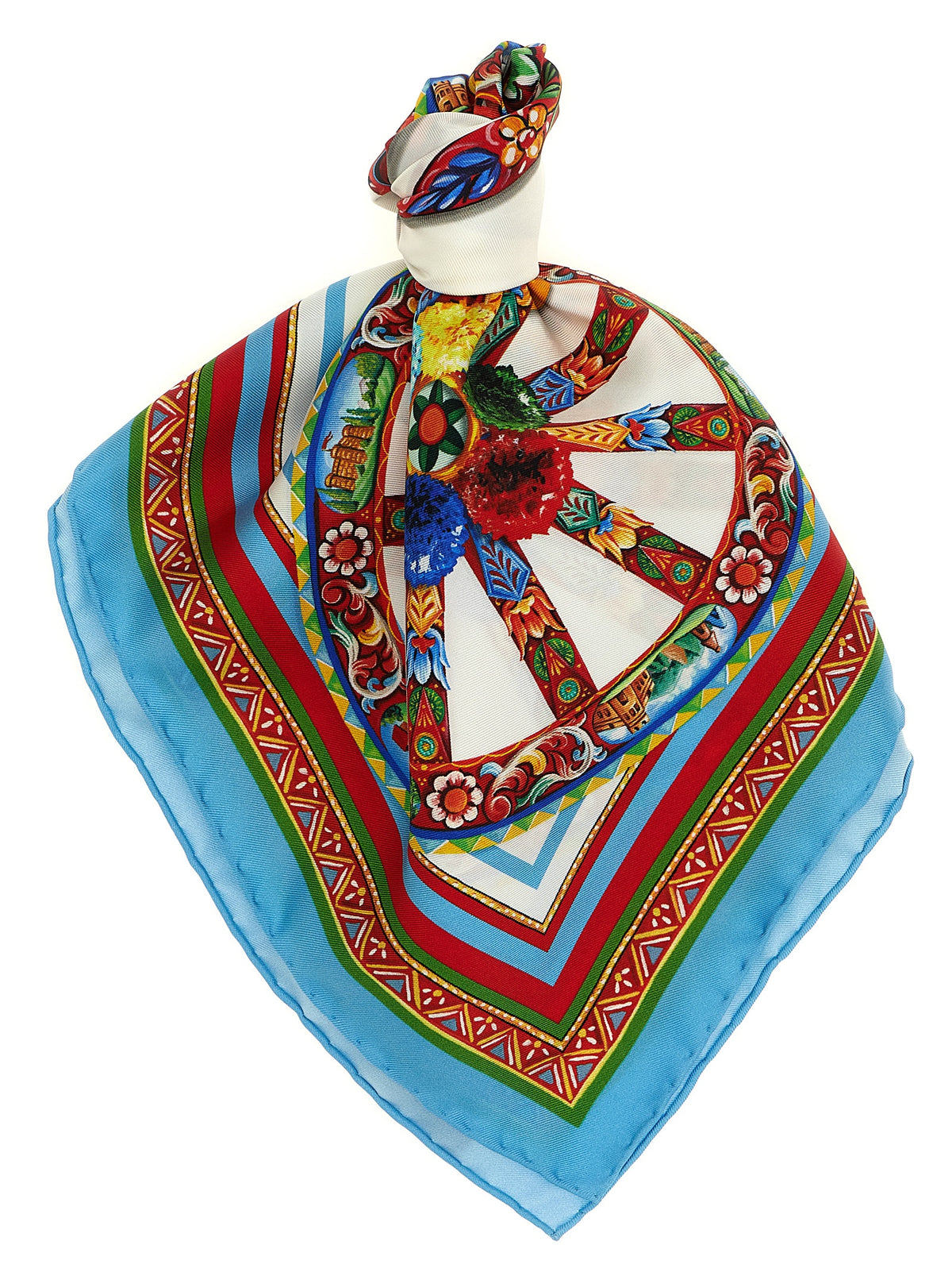 Multicolor Silk Scarf