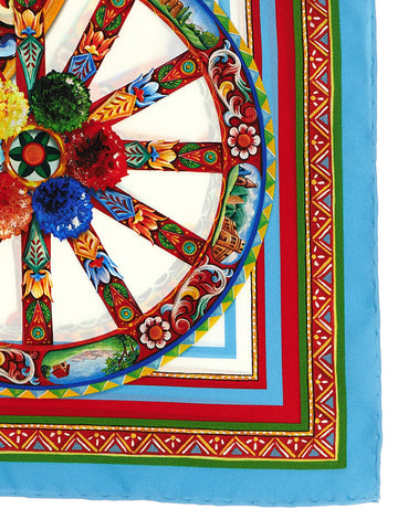 Multicolor Silk Scarf