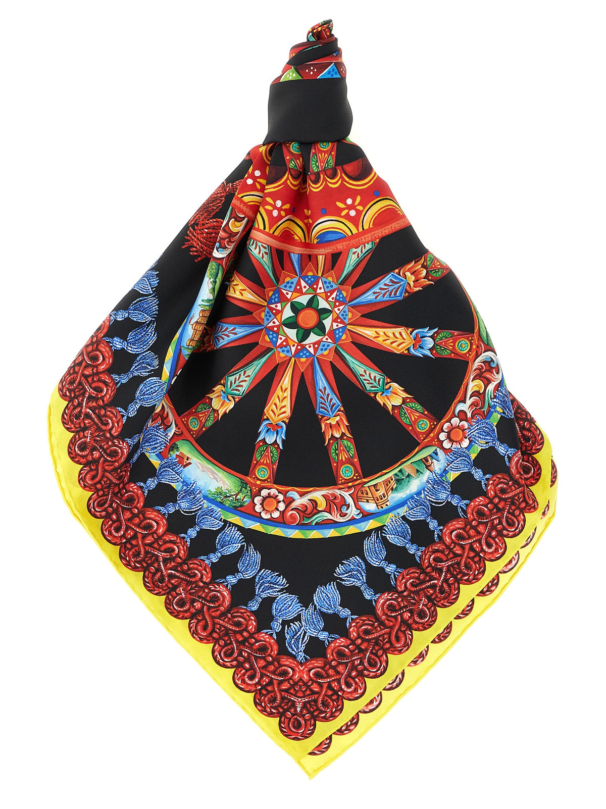 Multicolor Silk Scarf