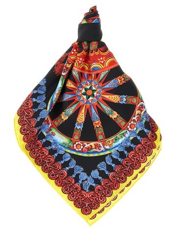 Multicolor Silk Scarf