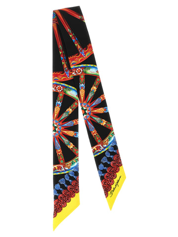 Multicolor Silk Foulard
